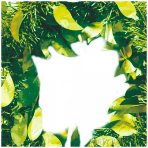 lancuch choinkowy mat z listkami zielony arpex 6 cm 2 m