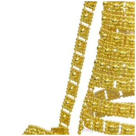 lancuch choinkowy zloty pasek arpex 270 cm