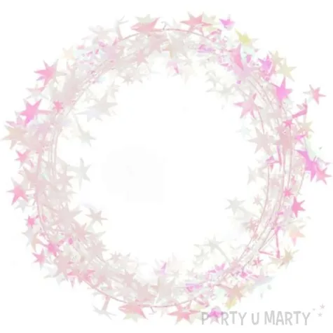 lancuch girlanda perlowe gwiazdki partypal 500 cm