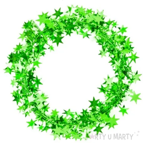 lancuch girlanda zielone gwiazdki partypal 500 cm