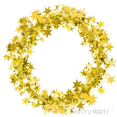 lancuch girlanda zlote gwiazdki partypal 500 cm
