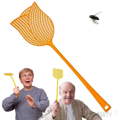 lapka na muchy tulipan niszczyciel owadow pomaranczowy 44 cm