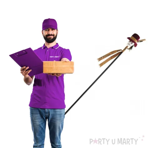 laska czaszka w kapeluszu smiffys 112 cm