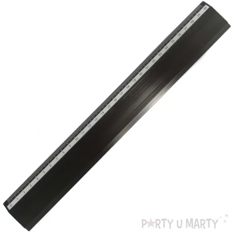 linijka aluminium czarna d rect 30 cm