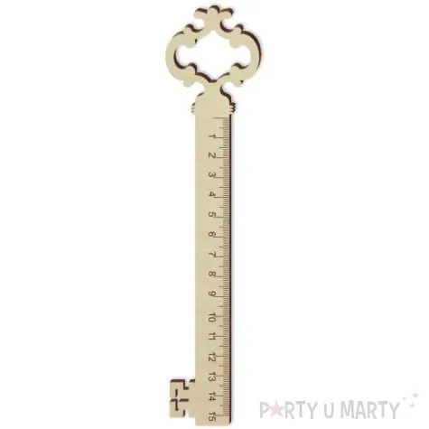 linijka klucz drewniana 15 cm