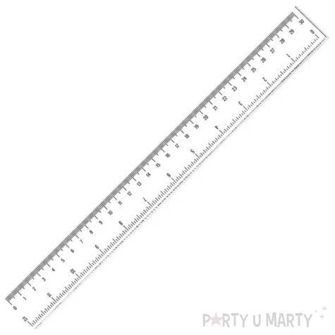 linijka plastikowa podwojna skala 30 cm transparent 7 7