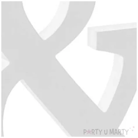 litera drewniana biala partydeco