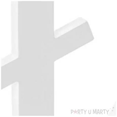 litera drewniana l biala partydeco