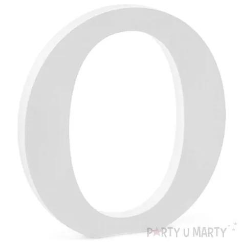 litera drewniana o biala partydeco