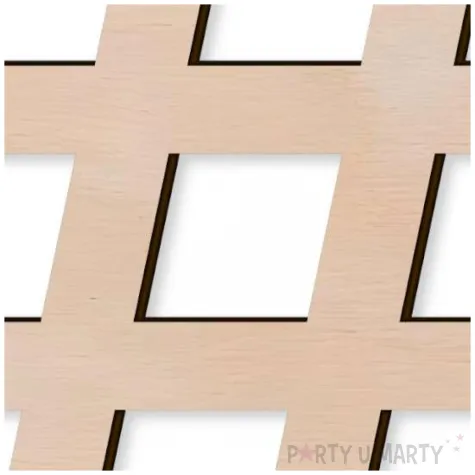 litera drewniana times hash rozm m 72x100 mm