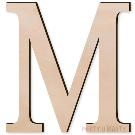 litera drewniana times m rozm m 125x100 mm