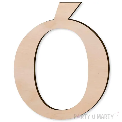 litera drewniana times o rozm m 99x122 mm