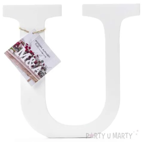 litera drewniana u biala partydeco