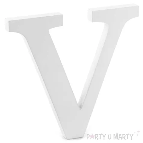 litera drewniana v biala partydeco