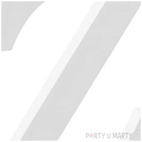 litera drewniana z biala partydeco