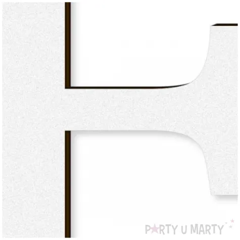 litera laminowana times e bialy rozm m 87x100 mm