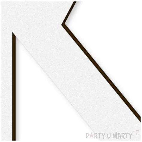 litera laminowana times n bialy rozm m 109x113 mm