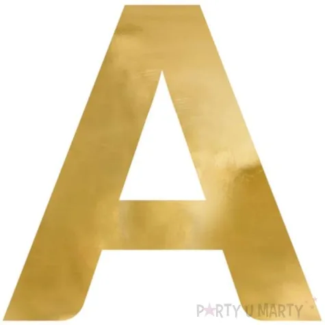 litera lustrzana a zloty partydeco 61x60 cm