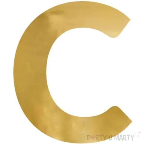 litera lustrzana c zloty partydeco 51x61 cm