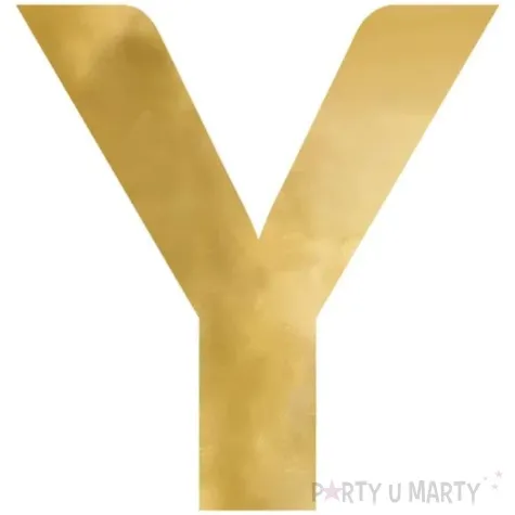 litera lustrzana y zloty partydeco 58x60 cm