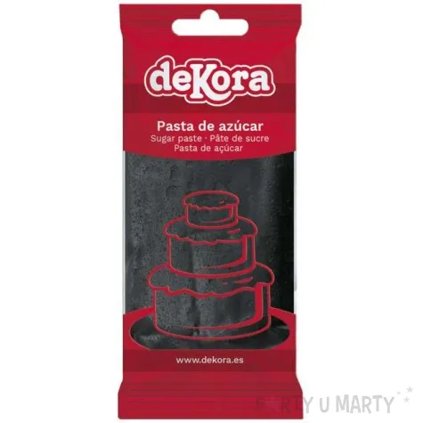 lukier plastyczny masa cukrowa czarna dekora 250 g
