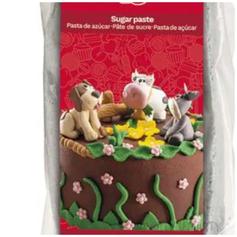 lukier plastyczny masa cukrowa srebrna dekora 100 g