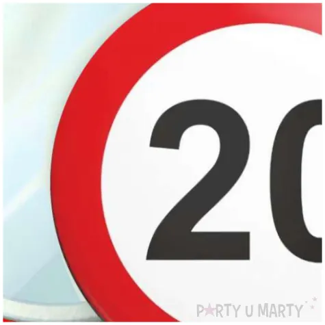 lusterko 20 urodziny traffic birthday 56 mm