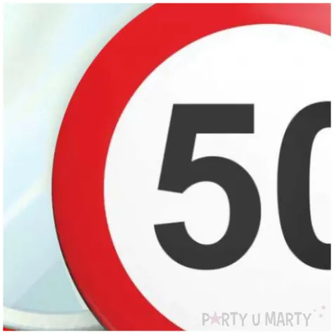 lusterko 50 urodziny traffic birthday 56 mm