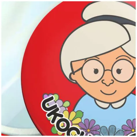 lusterko prezent dla babci ukochana babcia czerwone dzien babci upominek 56 mm