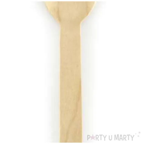 lyzeczki drewniane ekologiczne partydeco 100szt 16cm