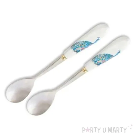 lyzeczki niebieskie pawie godan 2 szt