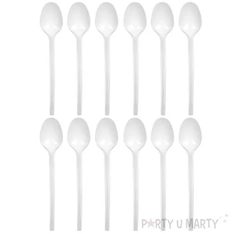 lyzeczki plastikowe arpex biale 13 cm 12 szt