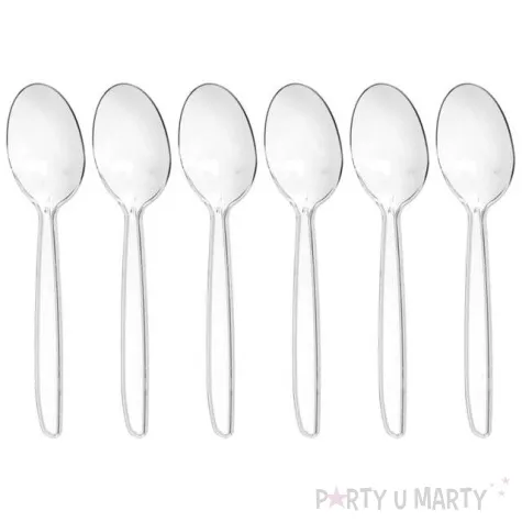 lyzeczki plastikowe premium transparentne ravi 6 szt