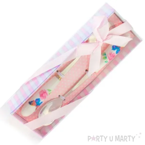 lyzeczki roze i motylki godan 2 szt