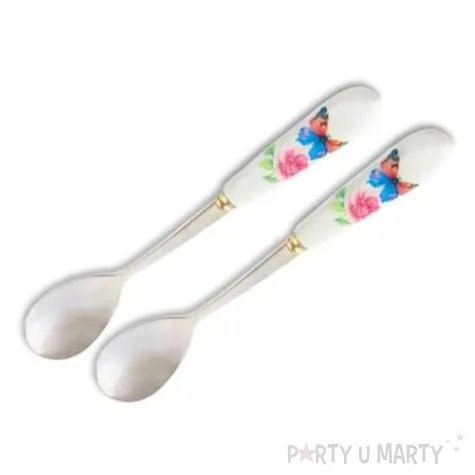 lyzeczki roze i motylki godan 2 szt