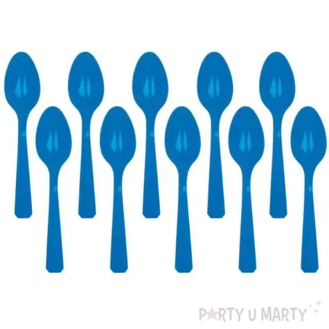 lyzki plastikowe amscan niebieskie 15 cm 10 szt