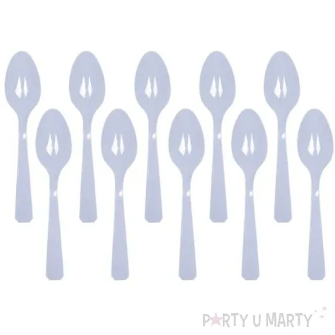 lyzki plastikowe amscan niebieskie pastelowe 15 cm 10 szt