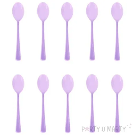 lyzki plastikowe classic fioletowe partypal 10 szt
