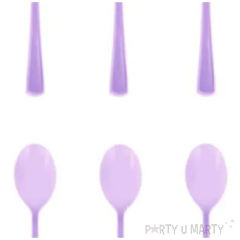 lyzki plastikowe classic fioletowe partypal 10 szt