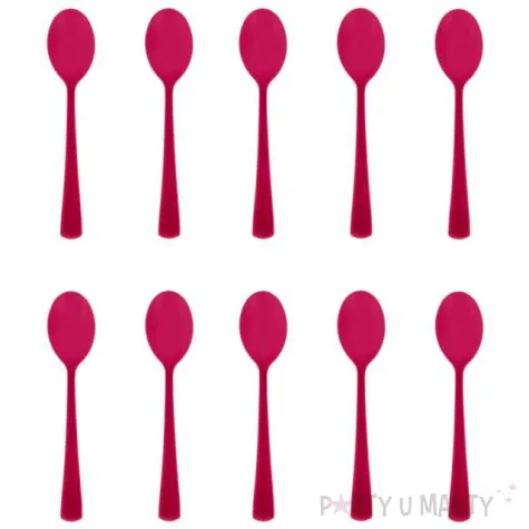 lyzki plastikowe classic fuksja partypal 10 szt