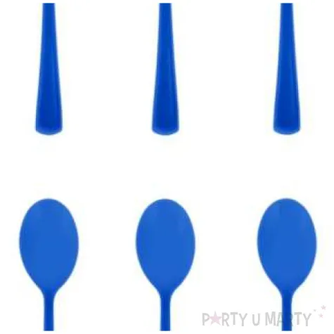 lyzki plastikowe classic granatowe partypal 10 szt