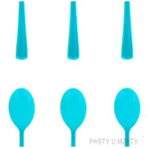 lyzki plastikowe classic niebieskie partypal 10 szt