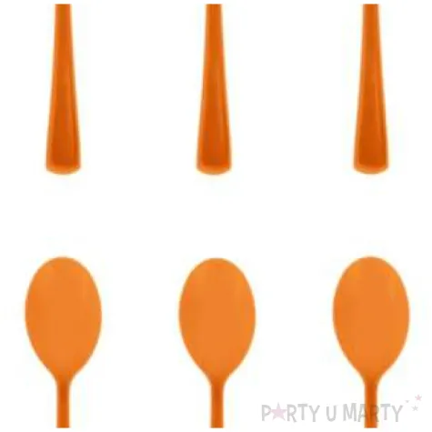 lyzki plastikowe classic pomaranczowe partypal 10 szt