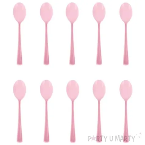 lyzki plastikowe classic rozowe partypal 10 szt