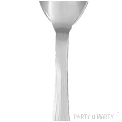 lyzki plastikowe classic srebrne partypal 20 szt