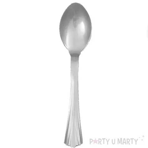 lyzki plastikowe classic srebrne partypal 20 szt