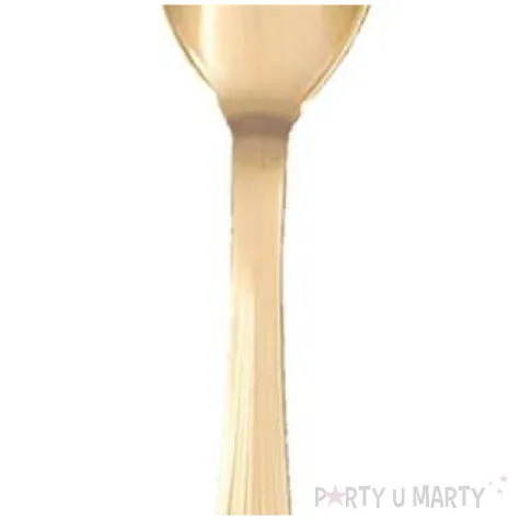 lyzki plastikowe classic zlote partypal 20 szt