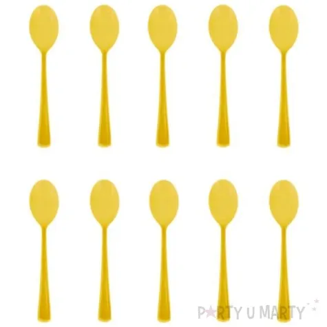 lyzki plastikowe classic zolte partypal 10 szt