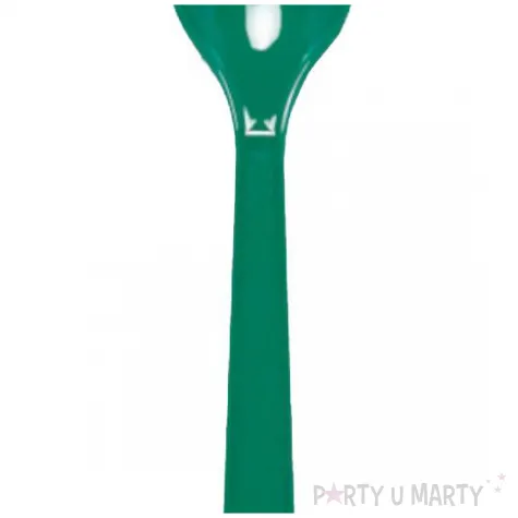 lyzki plastikowe evergreen zielony amscan 16 8 cm 24 szt