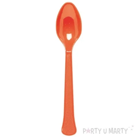 lyzki plastikowe fiesta czerwony amscan 16 8 cm 24 szt